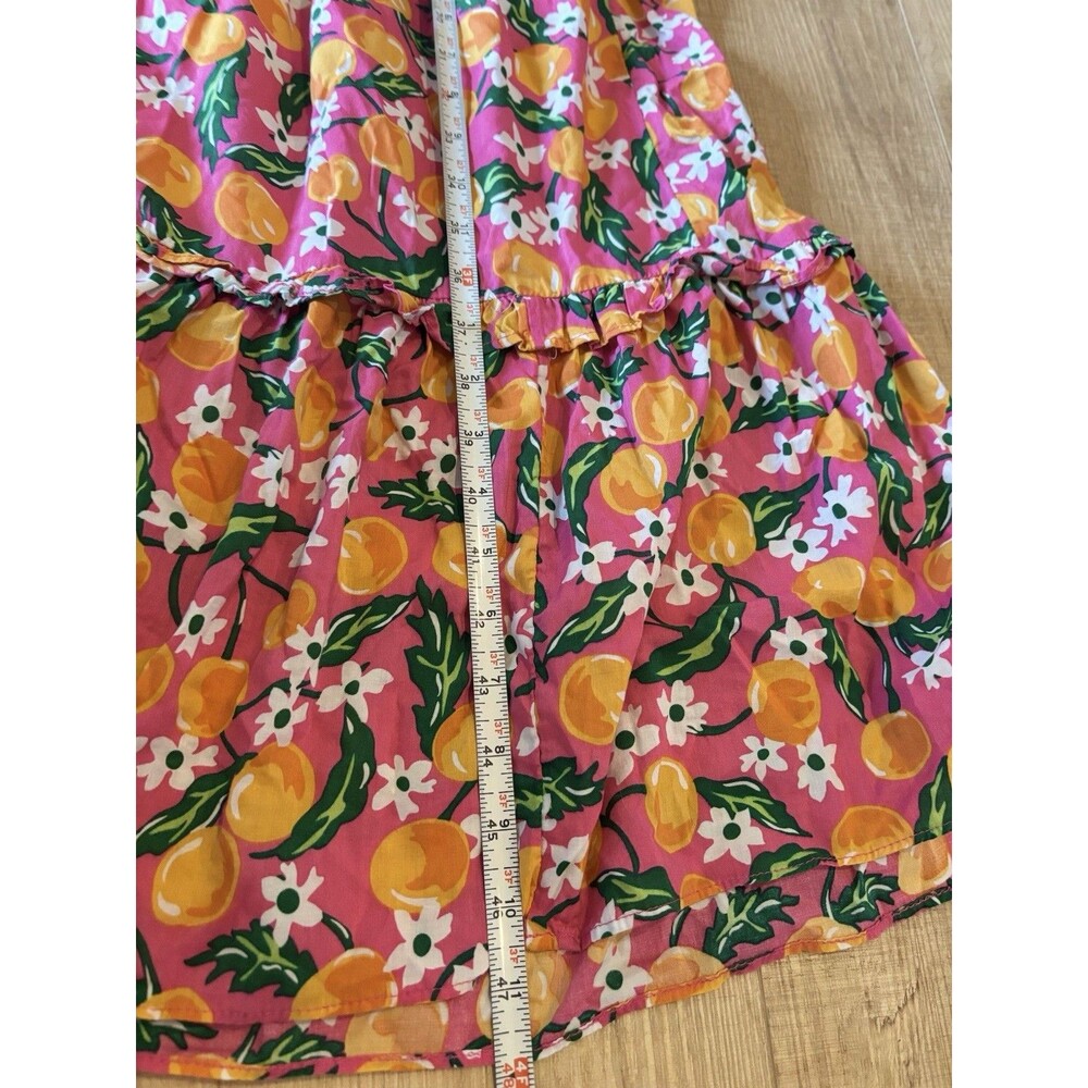 Draper James Smocked Flutter Sleeve Midi Tiered Dress Sz XL Southern Preppy - Picture 11 of 11